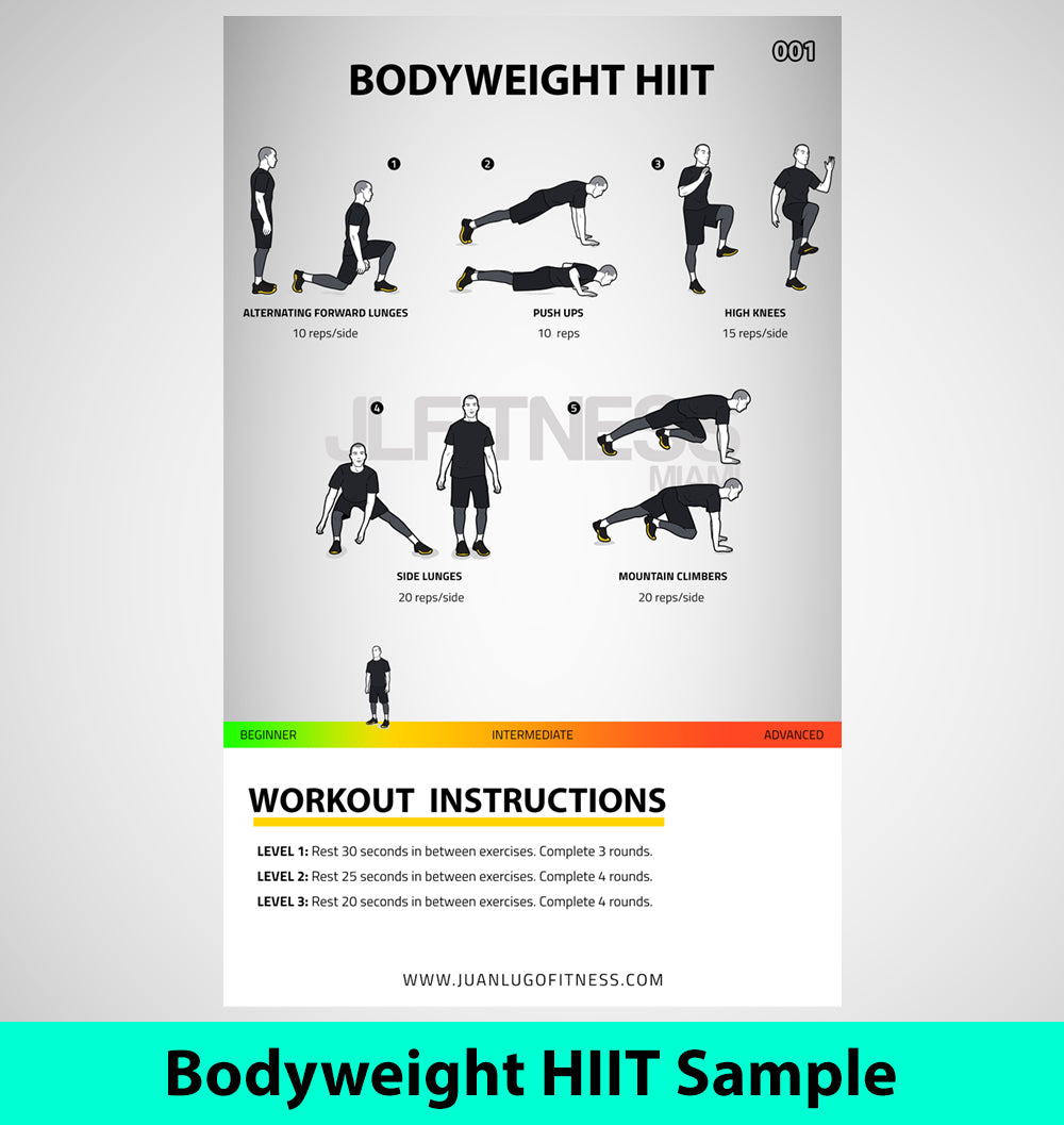 Bodyweight Workout 20 Min Whole Body Workout Full Body Hiit