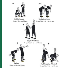 Load image into Gallery viewer, kettlebell workout with 1 kettlebell