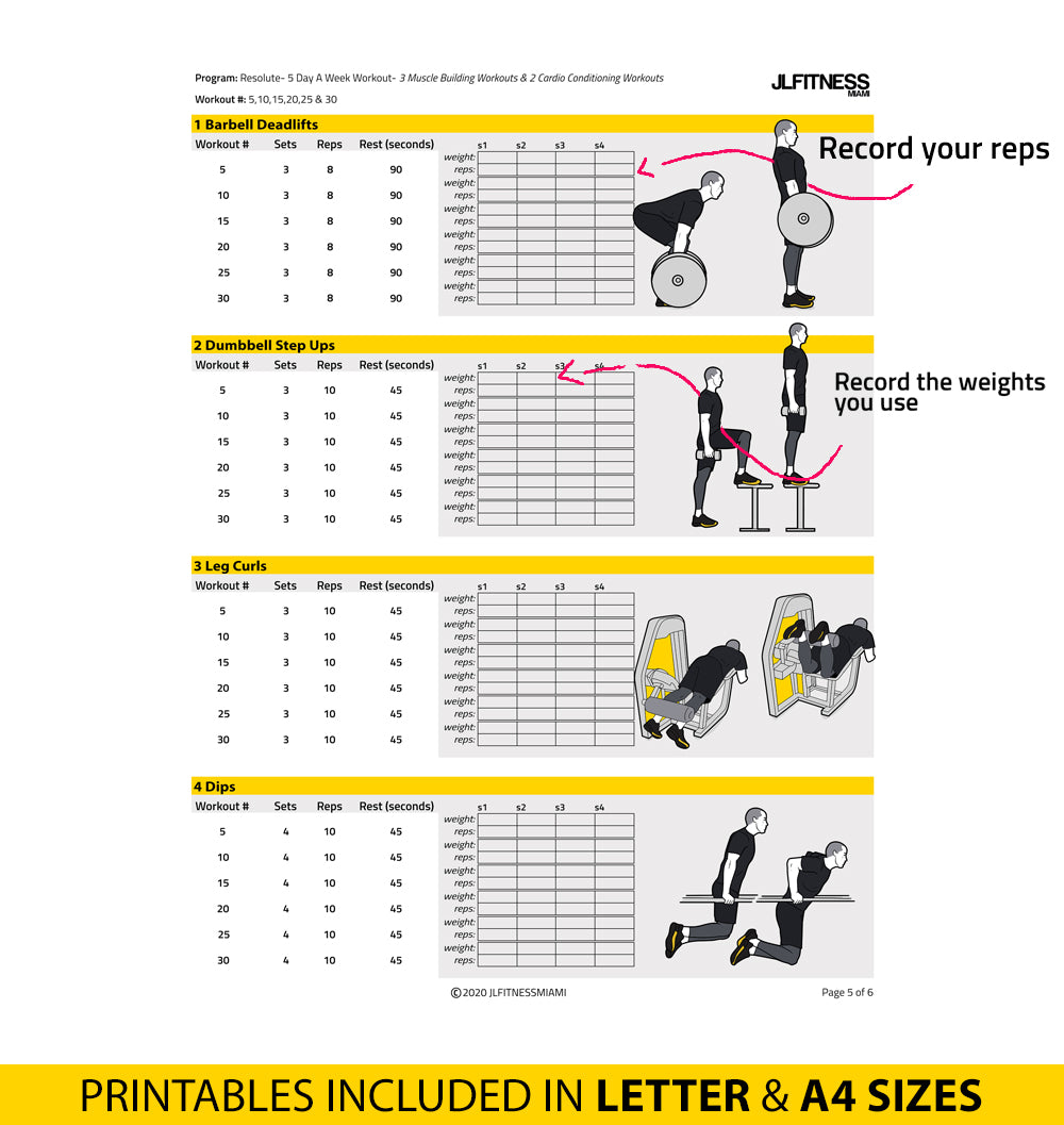 Strength Training Gym Day Chart Workout Chart Day Gym Workout Plan