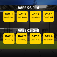 Load image into Gallery viewer, 8 Week Muscle Building Training Plan- PDFs